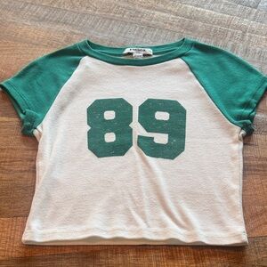 RSQ Two-Tone Green and White Tee